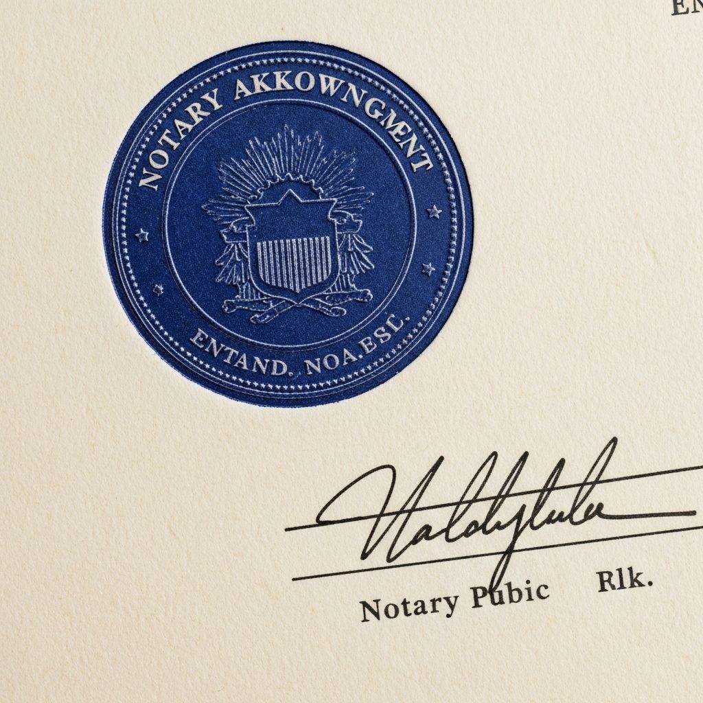Acknowledgment Statement Notarization